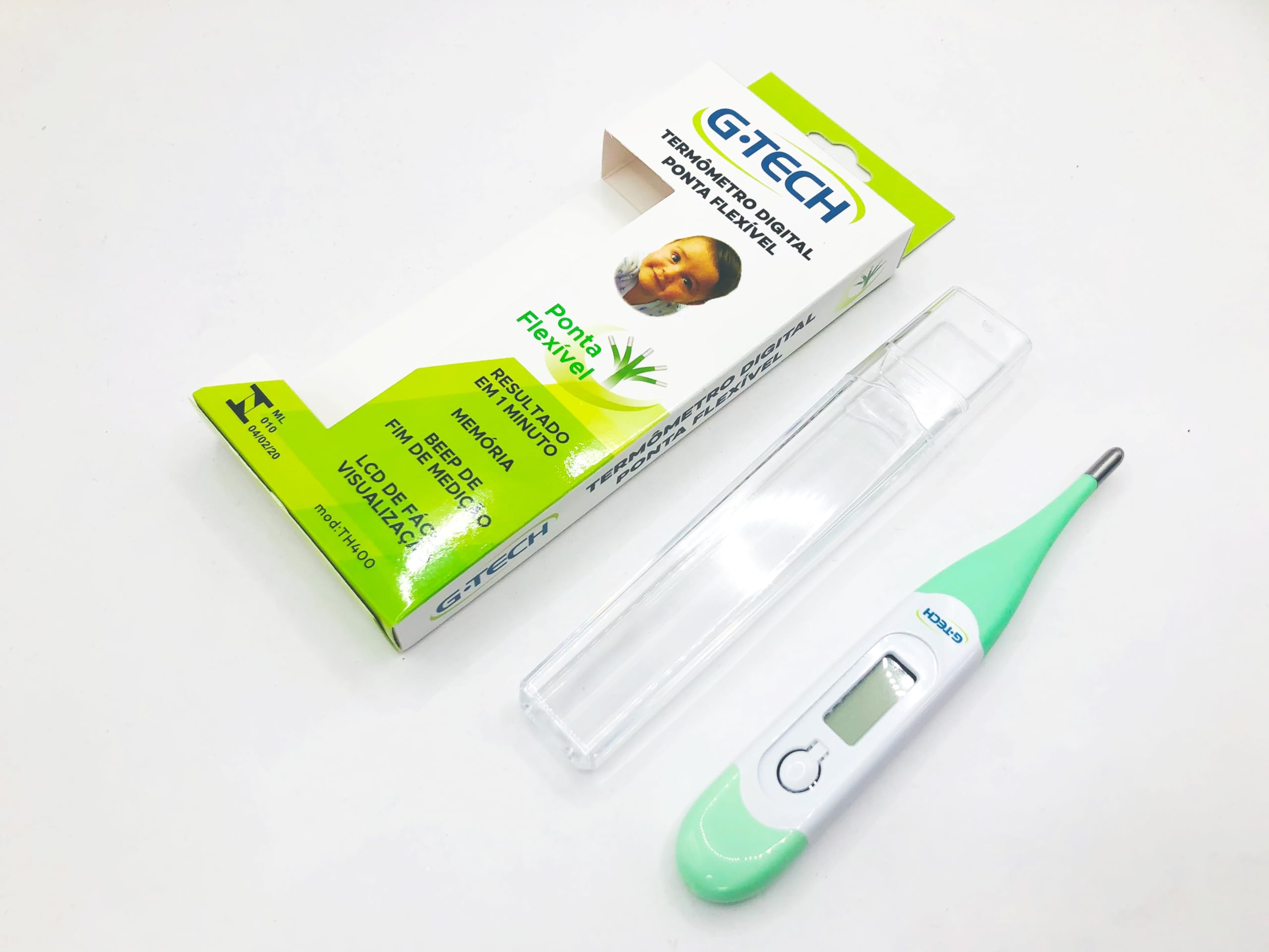 G-Tech, Termômetro Digital de Ponta Flexível - Alimentado por