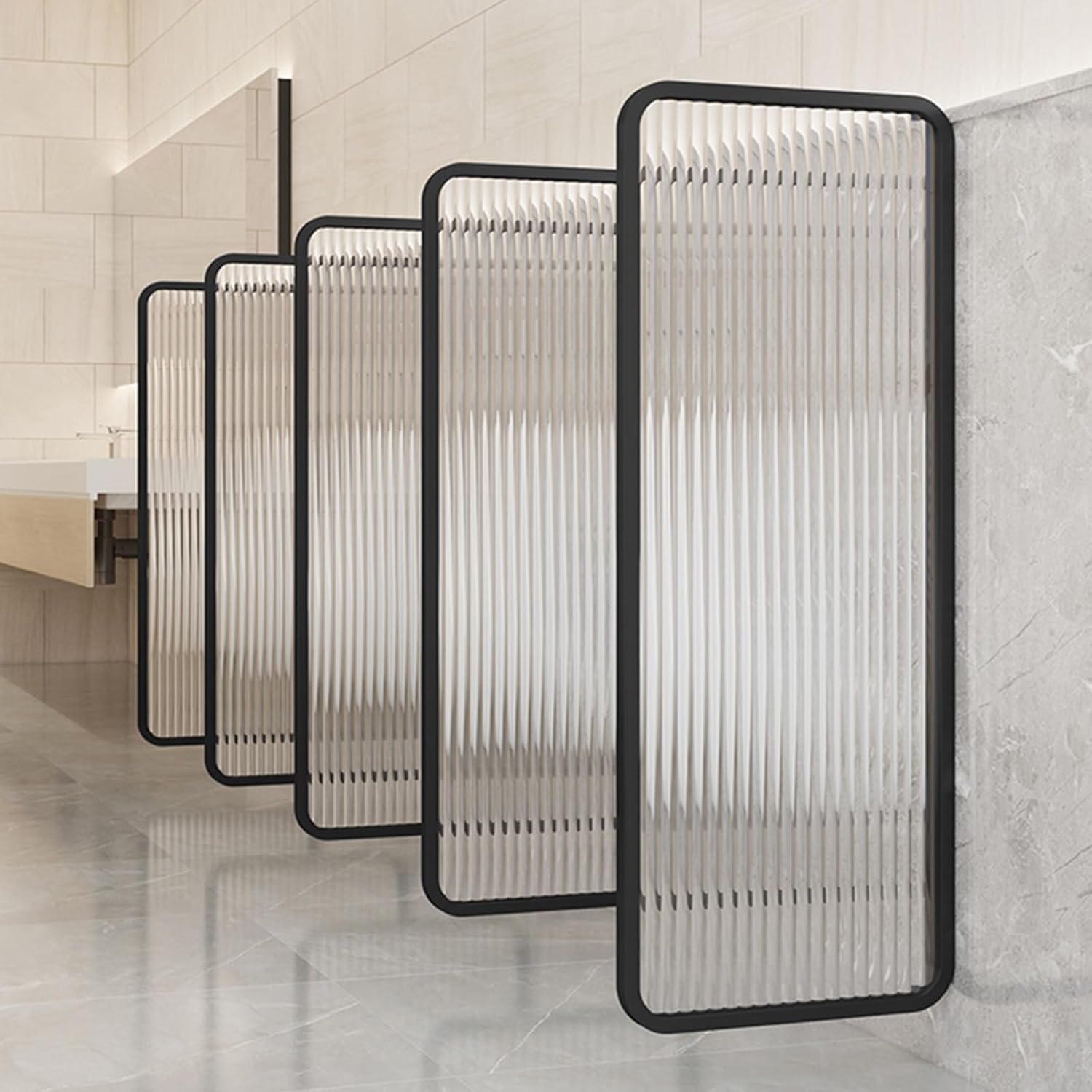 Urinals Privacy Screen for Men Toilet,urinals Partition for Men Toilet Accessories,Glass Partition Wall,Home Improvement Screen,Urinal Screen Wall Toilet Partition,Room Divider Partitions Separator (