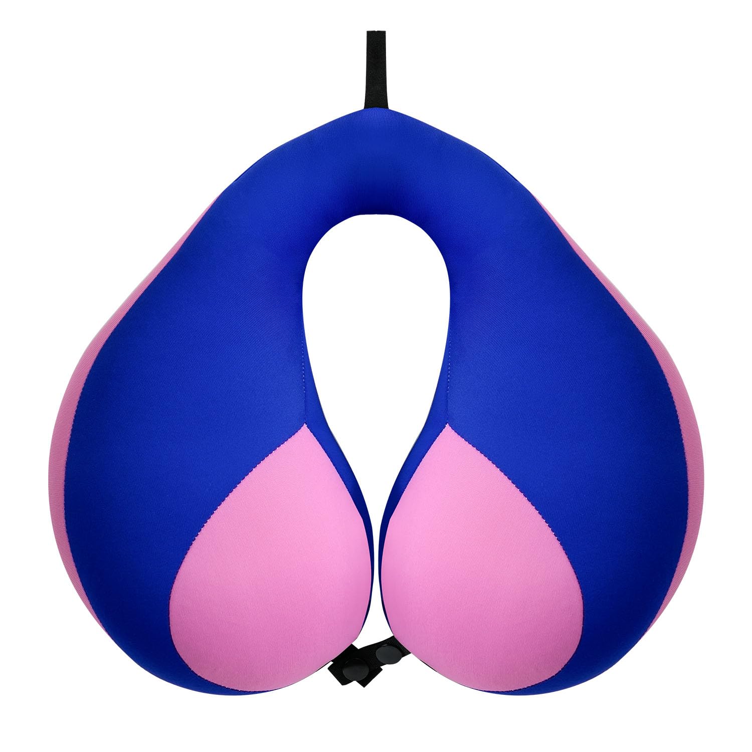 MOOB Kids Travel Neck Pillow with Chin Support, U-Shape Pillow for Head &amp; Neck Support on Airplane &amp; Car Rides, Ideal Travel Gift for Toddlers &amp; Children (Blue Purple)