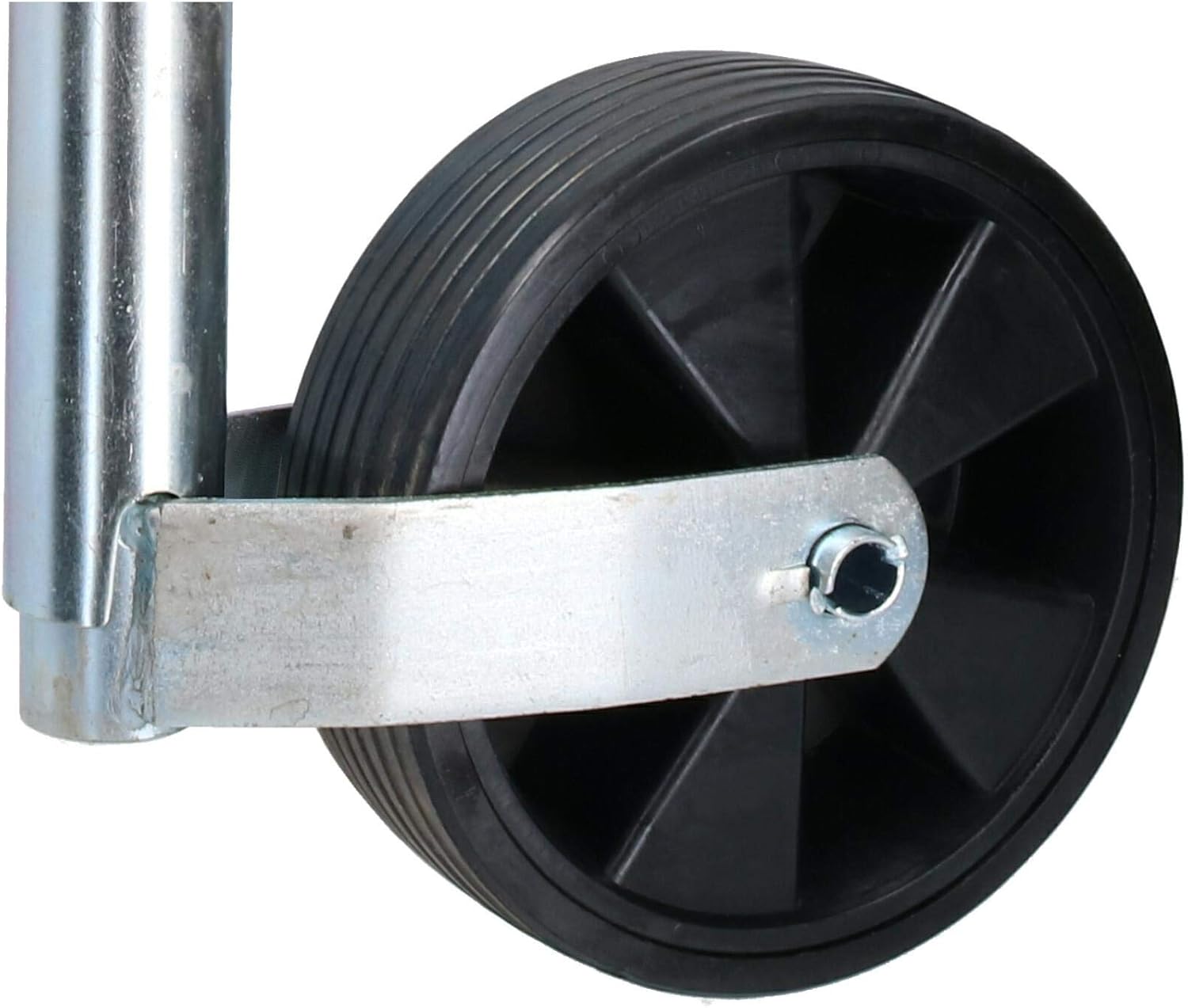Caravan Jockey Wheel 48mm with Wide Wheel 210mm Diameter Trailer