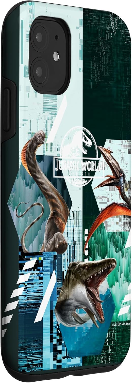Jurassic World Rebirth Fragmented Titans Case for iPhone 11
