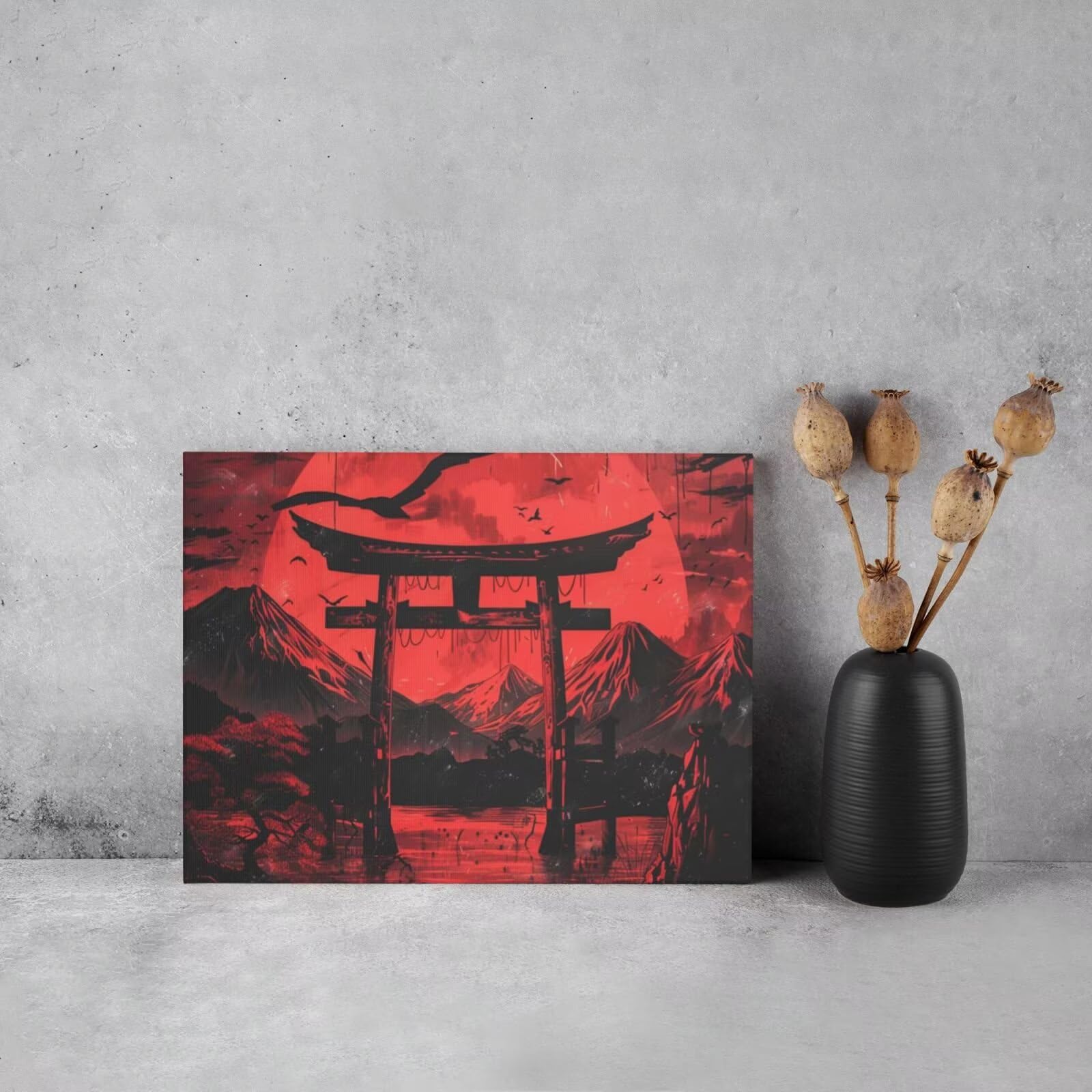 Kit per pittura con numeri per adulti, pittura con numeri per principianti, pittura acrilica con 6 pennelli, pittura ad olio per decorazione da parete, 95 x 70 cm, senza cornice) MK14