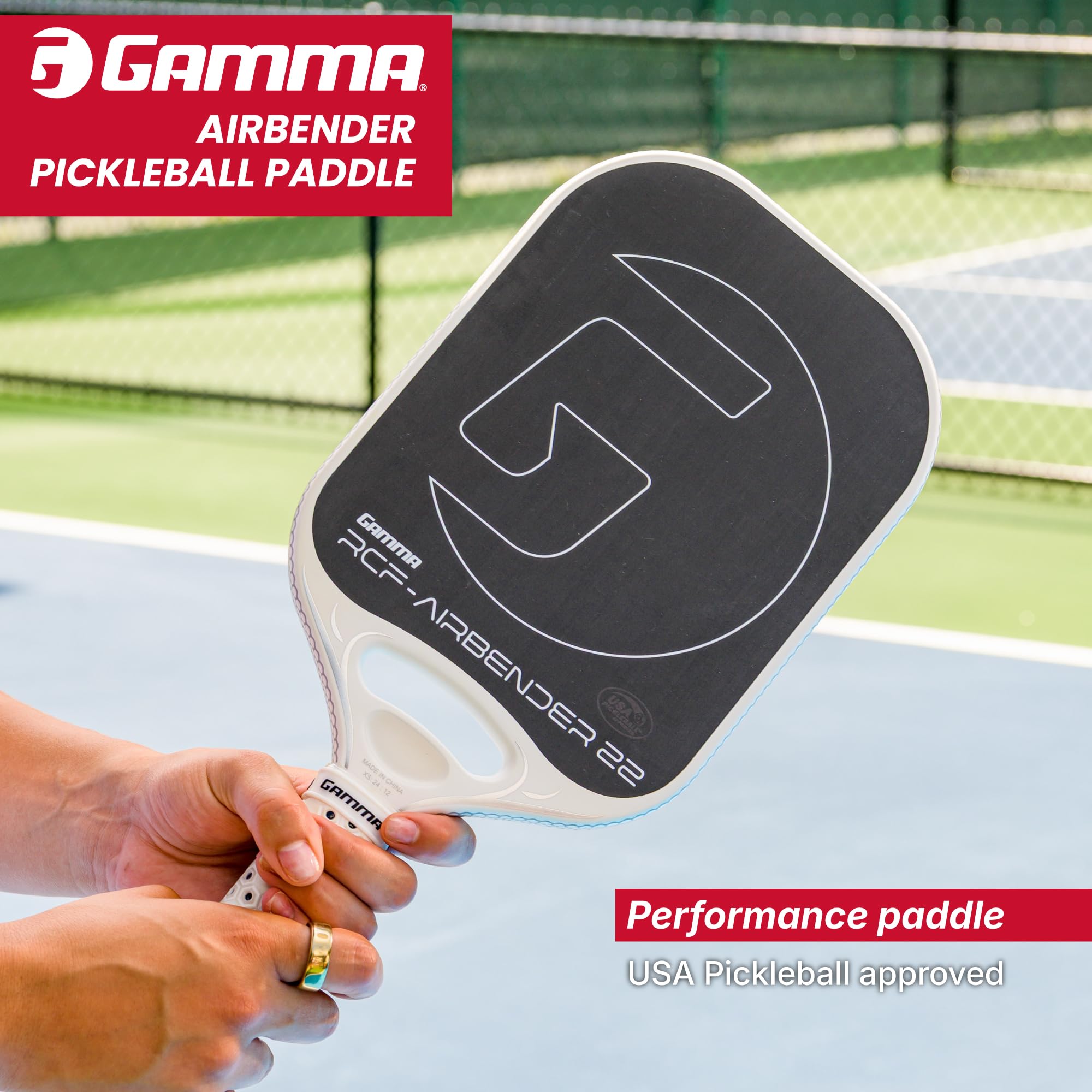 Amazon.com: Gamma Airbender Carbon Fiber Pickleball Paddle with