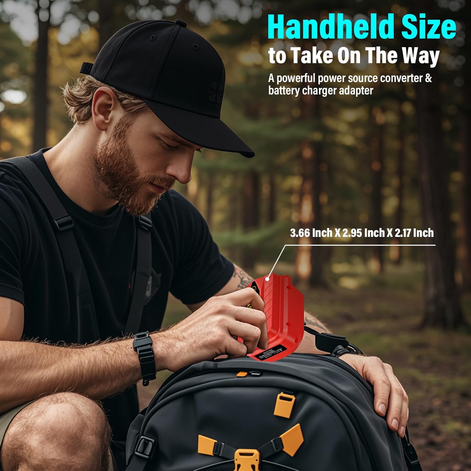 PD100W Battery Adapter Fit for Milwaukee for M18 18V, Fast Charging Output Power Source PD3.0 100W Type C/USB C Port, USB Port QC3.0, Charge Phone, Tablet, Laptop, USB Device (Adapter Only) - Image 5