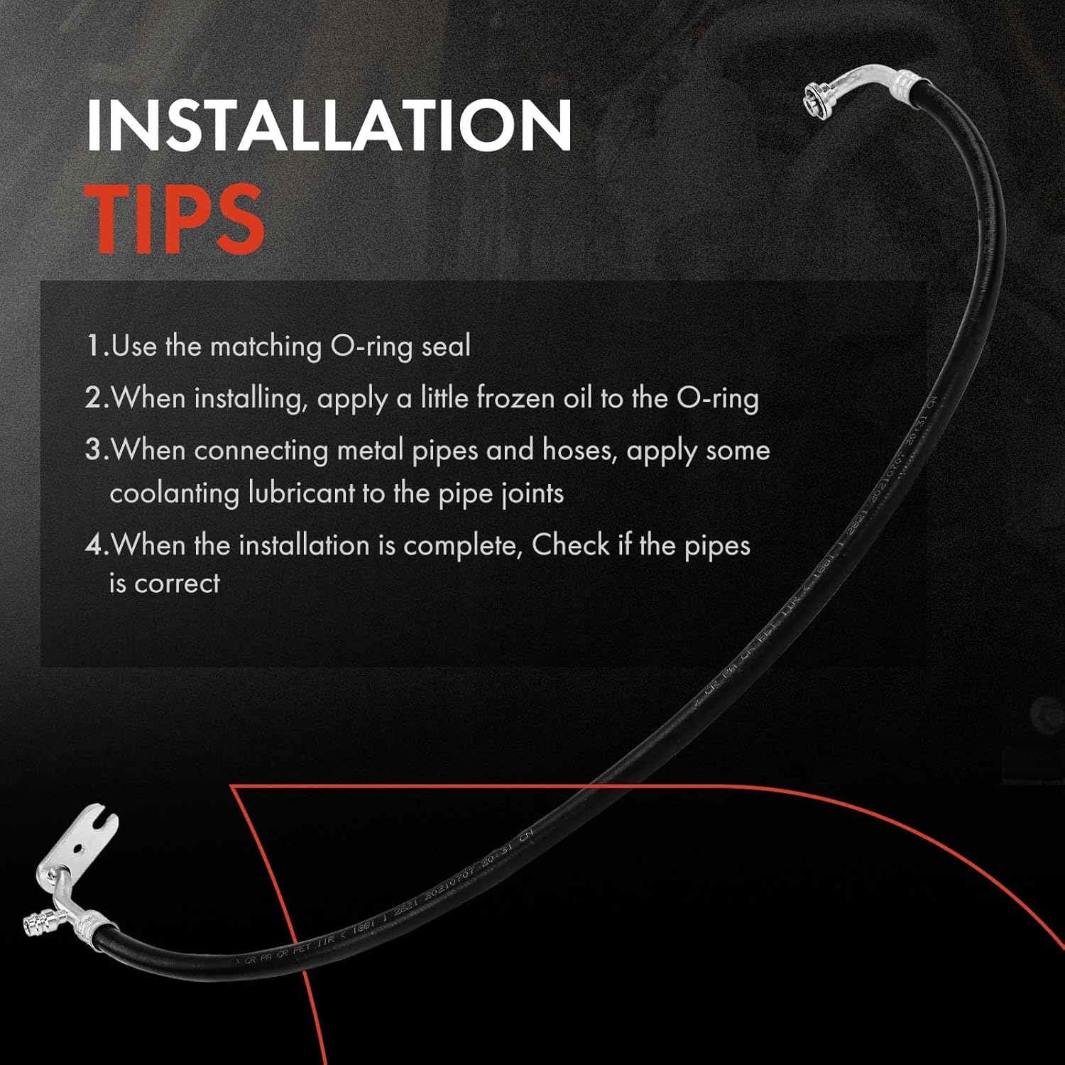 A-Premium A/C Suction Hose Compatible with Freightliner Columbia 2000-2020