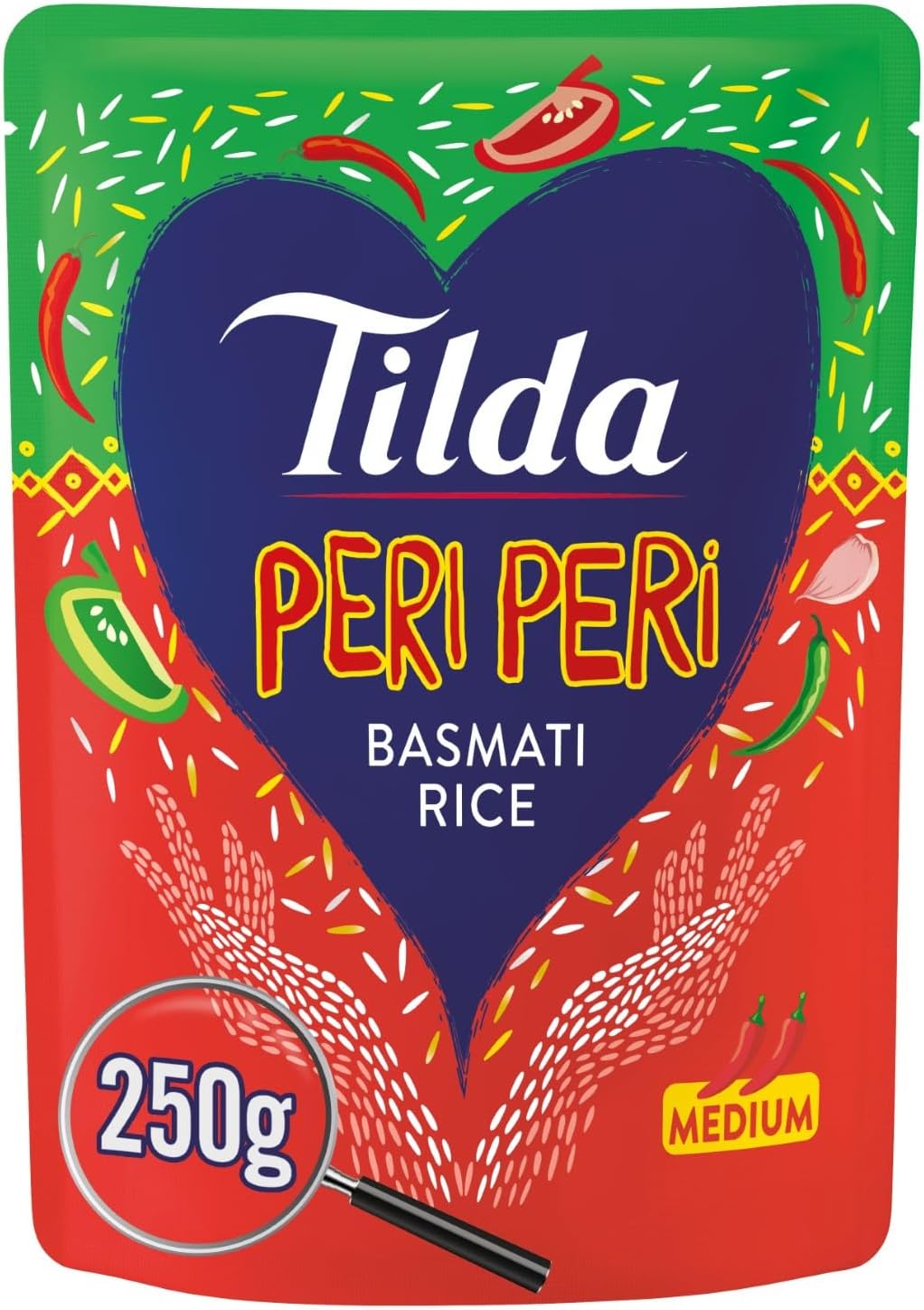 Tilda Microwave Peri Peri Basmati Rice, 250g