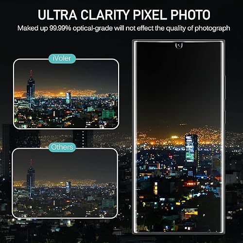 Miniatura 7 de ivoler Paquete de 21 Protector de pantalla para Samsung Galaxy S23 Ultra de 68 pulgadas 5G 2 unidades con 1 unidad Protector de lente de cámara TPU