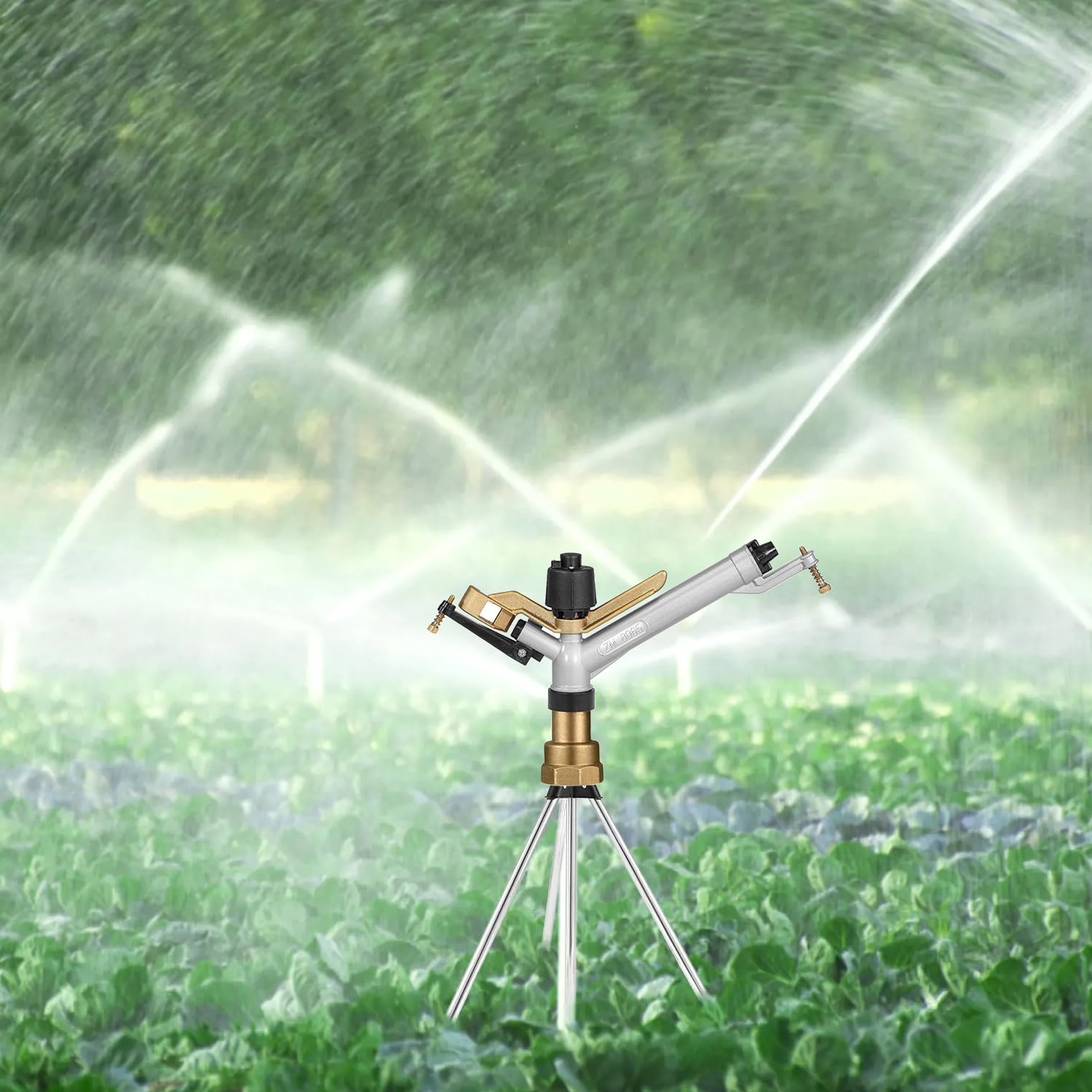 Langstrecken-Sprinkler, 3,8 cm Rasensprenger, Sprinkler für Hof, große Flächenbewässerung, Bewässerungsspritzpistole, Landwirtschaft, Bauernhof-Bewässerung, Schlagregner