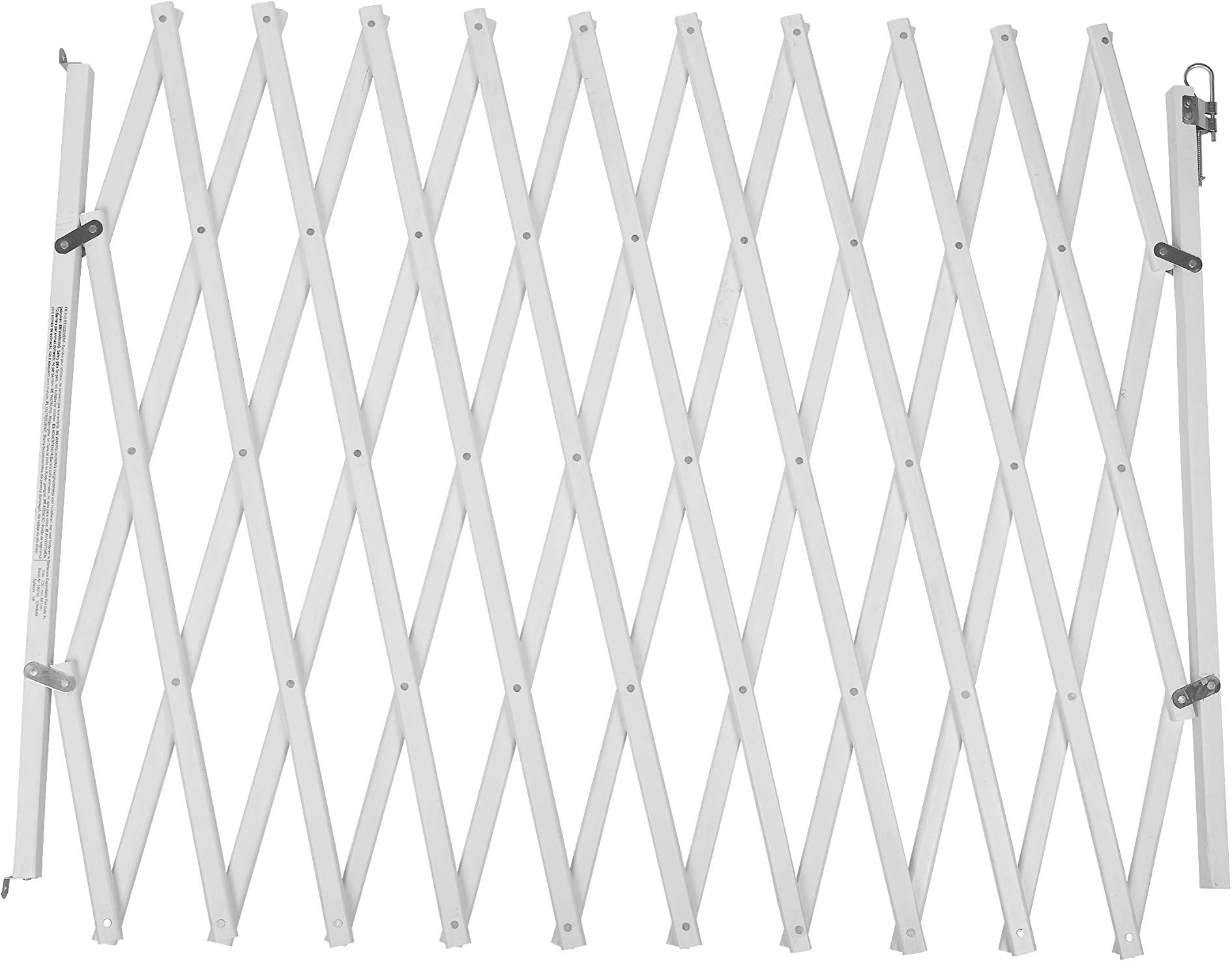 Bettacare Expandable Pet Barrier, 60cm 108cm, White, Wooden