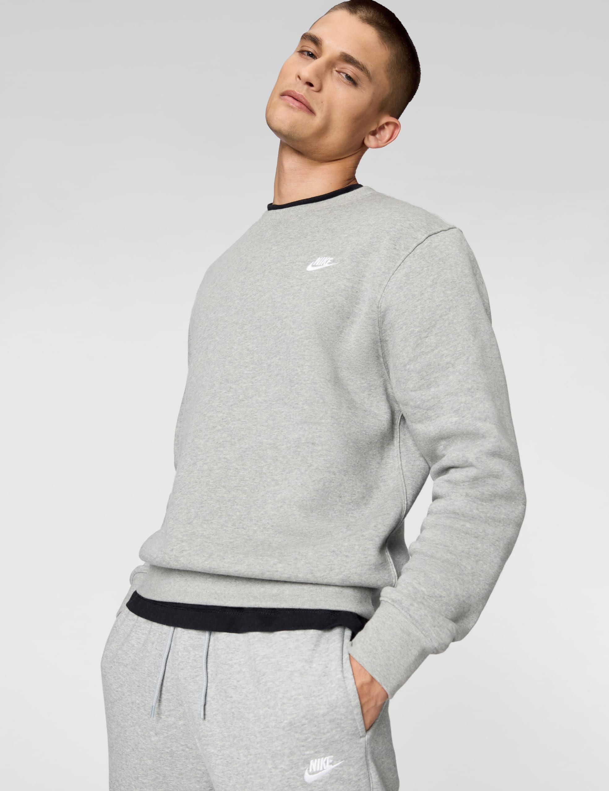 Nike Club Fleece-Rundhalsshirt (Herren), FN3886