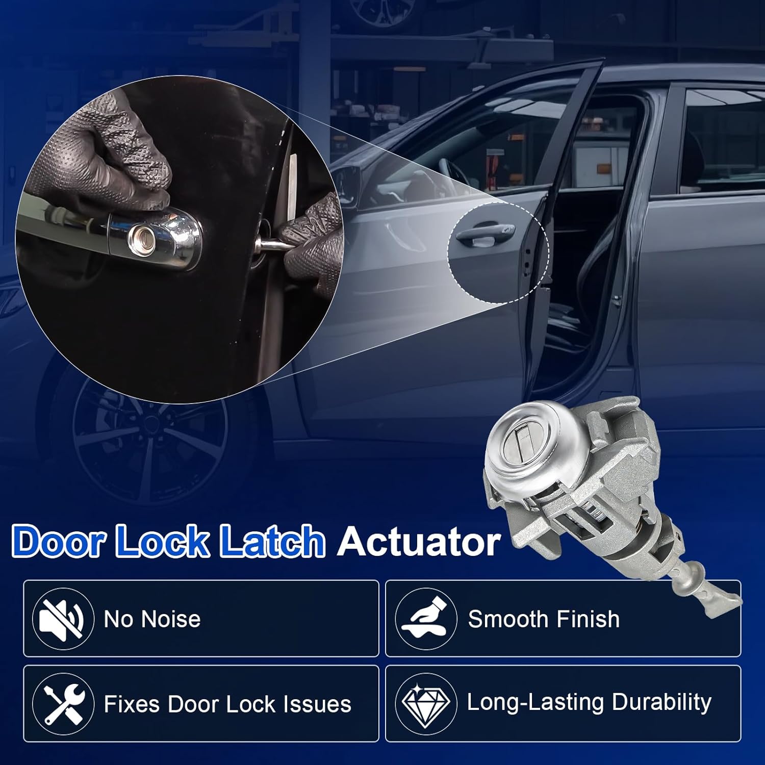 Ignition Switch Assembly 81905-2T040 with Door Lock Cylinder & 2 Keys Fit for Kia Optima 2011-2015, Ignition Lock with Key Replace 81970-2TA00, 81900-2TD00, 81905-2T040