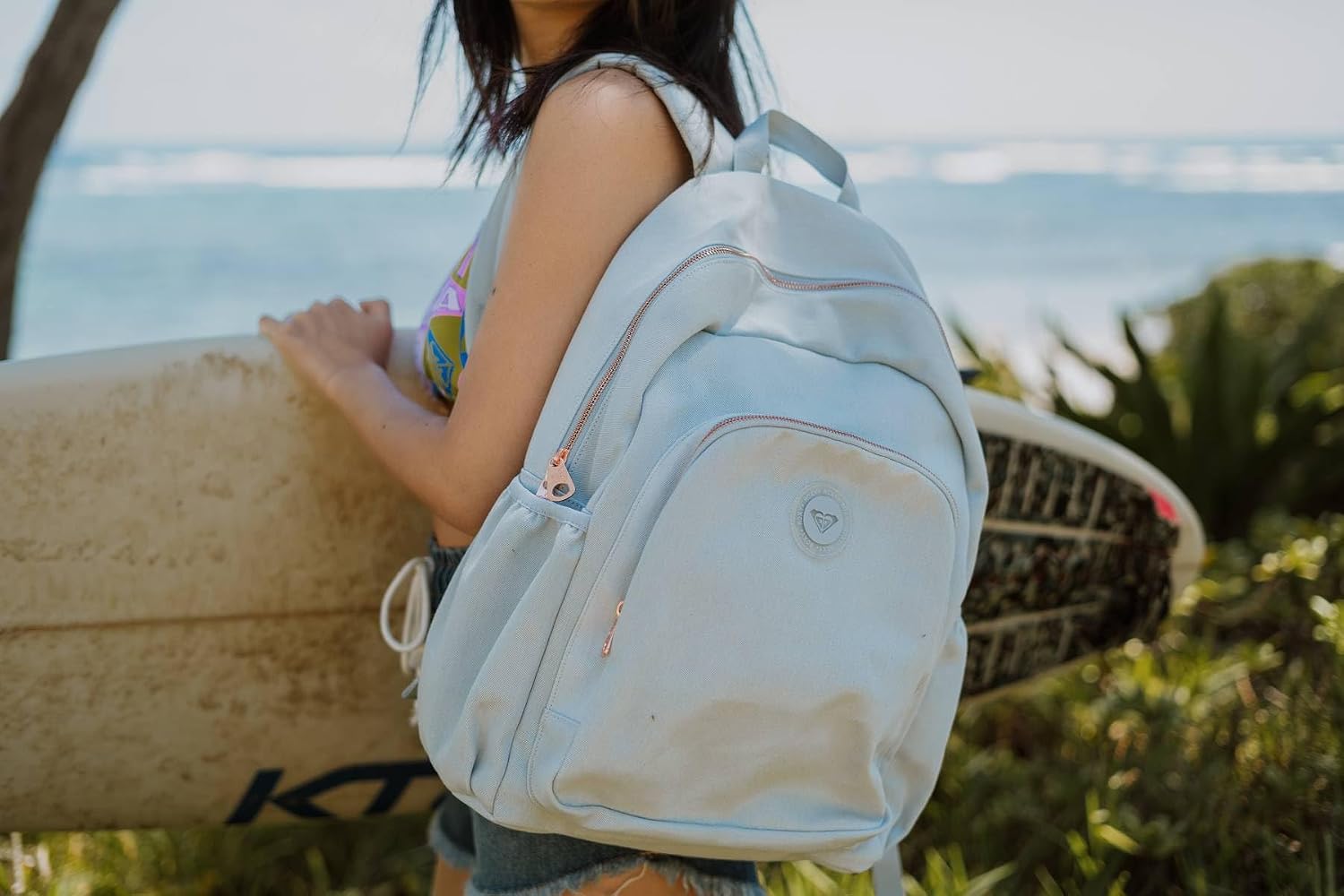 Roxy Women's Moon Magic Backpack | Travel | Vacation | Everyday Carry | Laptop Sleeve | Padded Straps | 22L - Dubarry Sunstrip Swim