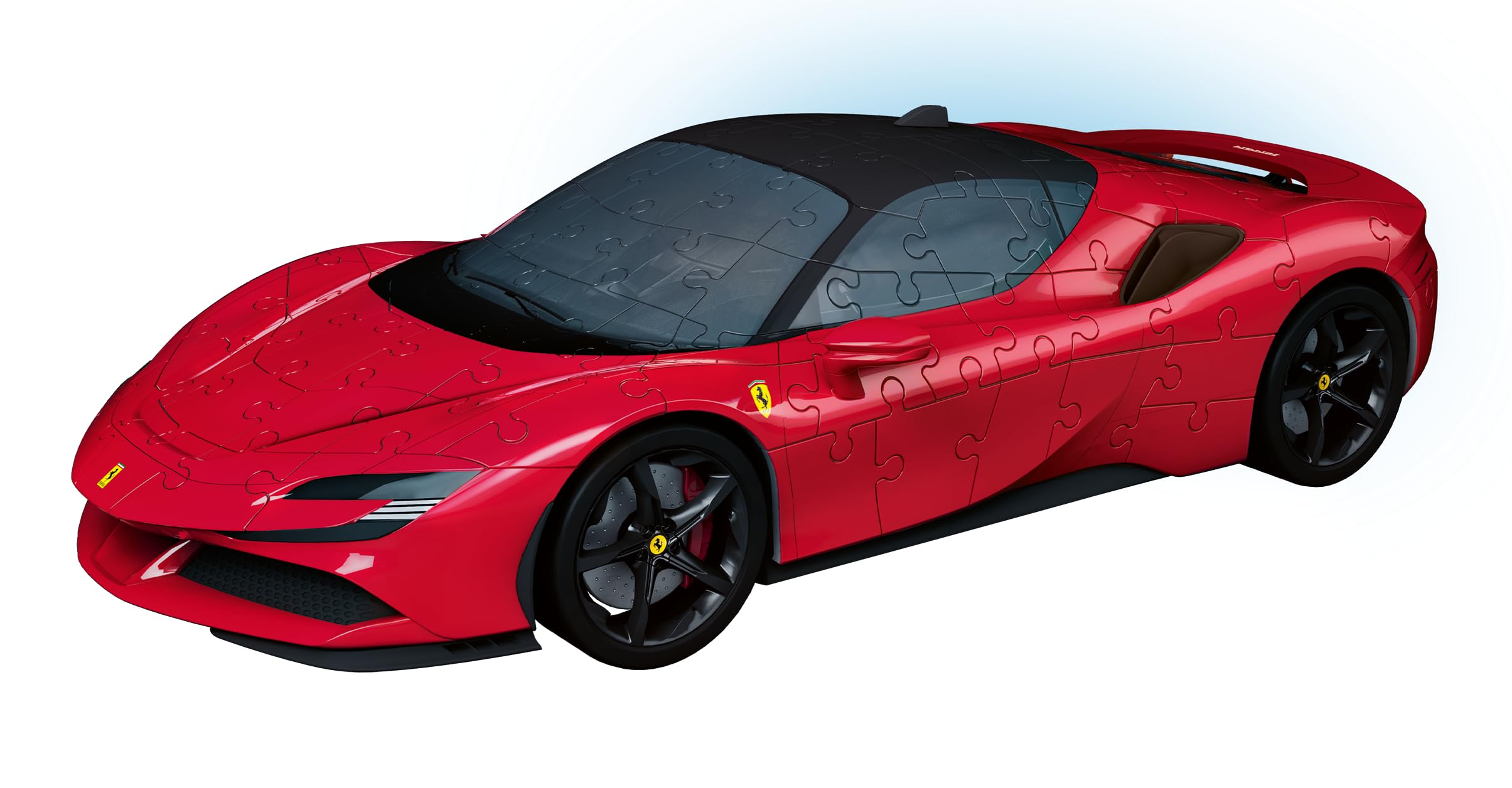 Ravensburger - Puzzle 3D: Ferrari SF90 Stradale, Maqueta de Coche para Construir, Puzzle Adultos y Niños 8 años o más, 108 piezas