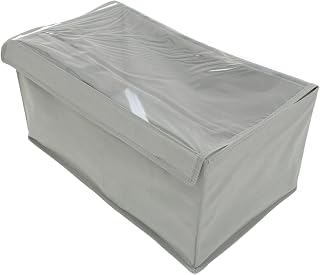 Luxshiny Clothes Storage Box Xmas Foldable Non-woven PVC Wardrobe Organizer