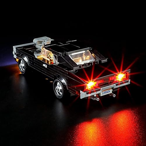 Miniatura 3 de YEABRICKS Luz LED para Lego-76912 Speed Champions Fast & Furious 1970 Dodge Charger R/T Modelo de bloques de construcción (juego de Lego no incluido)