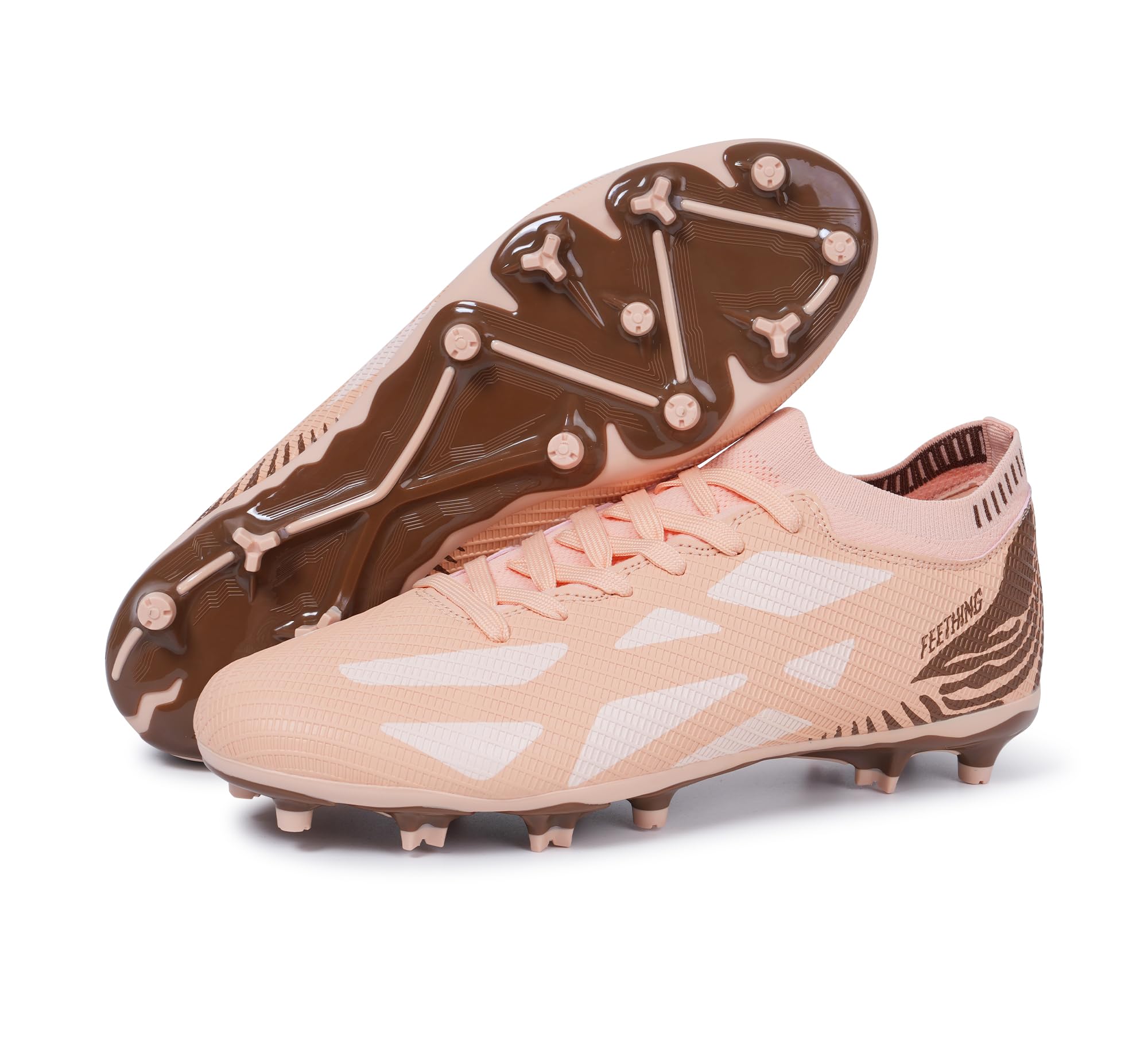 Womens Soccer Cleats Firm Ground Outdoor Athletic Football Boots Lightweight Soccer Shoes for Youth Girls — view 10