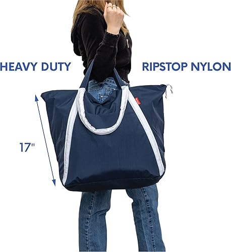 Miniatura 4 de Bodysurf Packable Beach Bag with Zipper, Travel Beach Bags Waterproof Sandproof, Lightweight Beach Bags, Tote Bag, Pool Bag