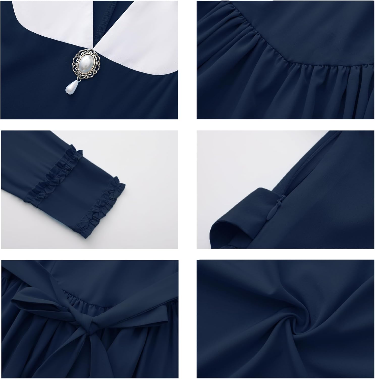 Colonial Dress for Women Modest Prairie Colonial Dress Civil War Dresses Pioneer Costume Dress - Image 5