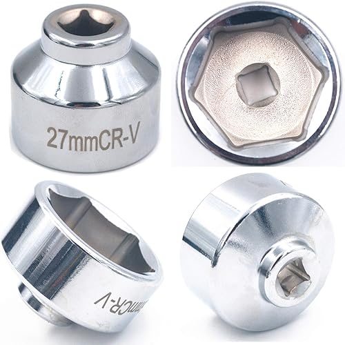 Miniatura 7 de EASE2U - Llave de filtro de aceite de 1.063in, enchufe de filtro de aceite con unidad de enchufe de 38 pulgadas