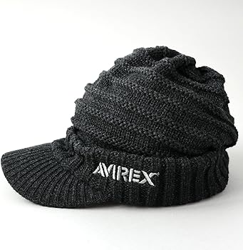 armarex 帽子　ニット帽 VARSITY RANDOM PATCH KNIT WATCH | AVIREX（アヴィレックス