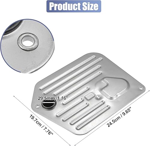 Miniatura 7 de X AUTOHAUX Filtro de aceite de transmisión automática para BMW 740i 1997-2001 para Audi A6 Quattro 2002 No.01L325429A0501006460