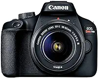 Canon EOS Rebel T100 EF-S 18-55 III Kit, Em Tamanho Real, Preto