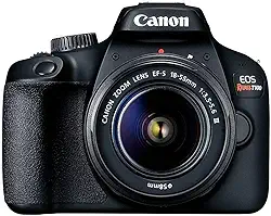 Canon EOS Rebel T100 EF-S 18-55 III Kit, Em Tamanho Real, Preto