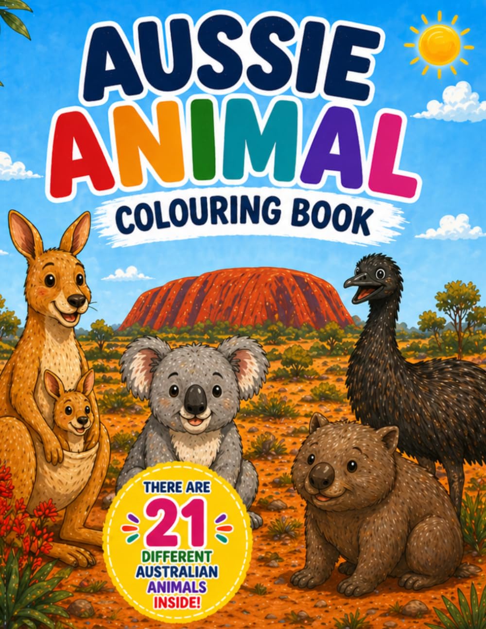 Aussie Animal Colouring Book