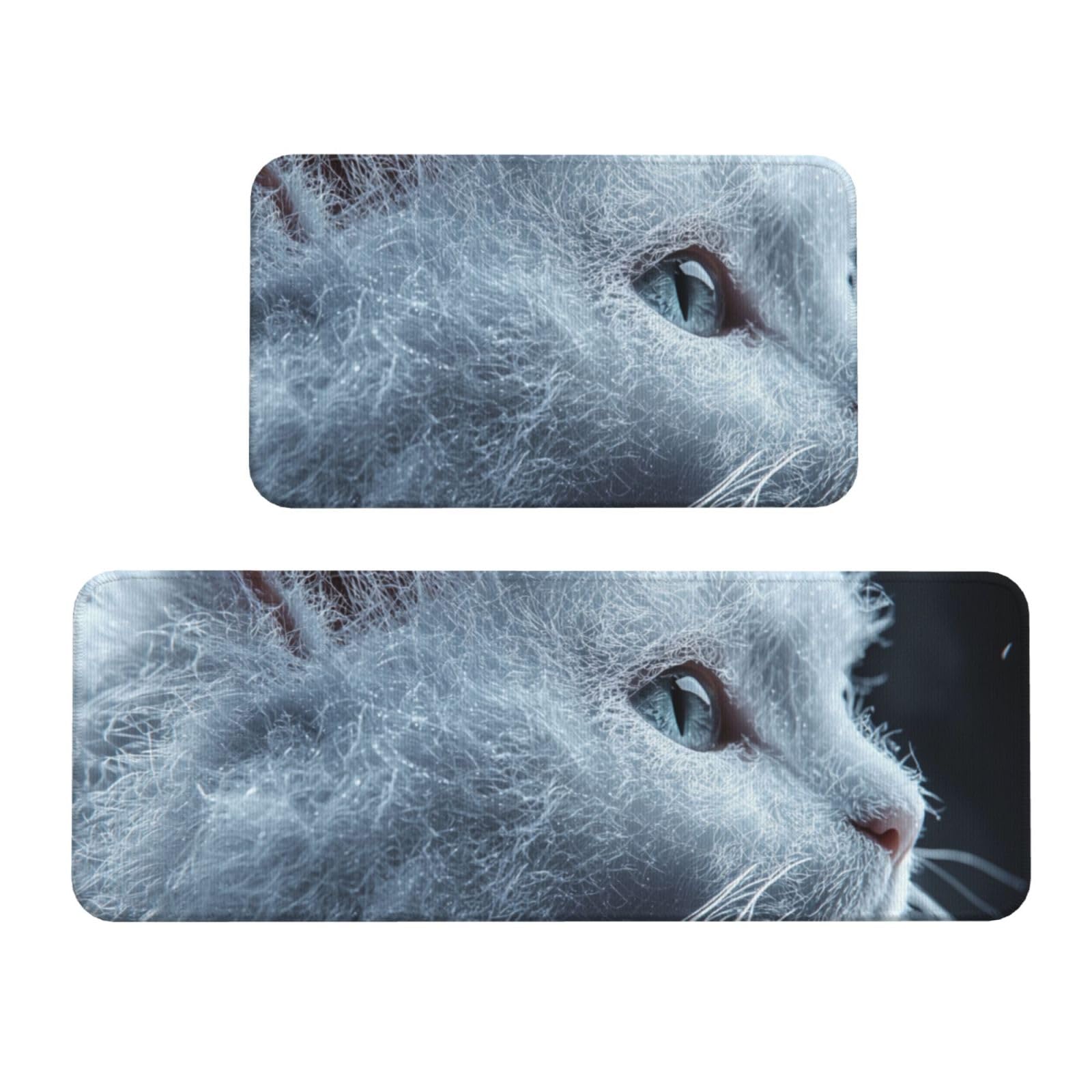 Tapetes de cocina acolchados para aliviar tus pies con un tierno diseño de gato