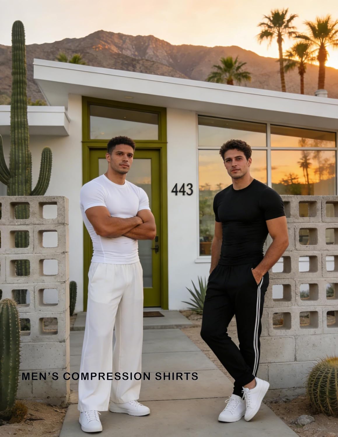 4 Pack Men's Compression Shirts Short Sleeve Cool Dry Workout T-Shirt Undershirt Ra... - Image 7