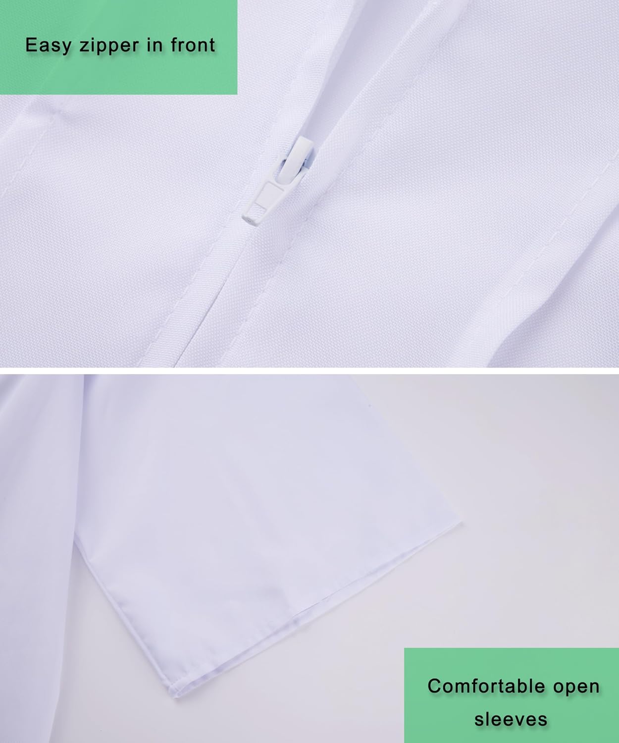 SAMDEEMI Unisex Size 42 White Adult  Matte 2026 Graduation Gown and Cap Set with Tassel for High School and College Bachelor 12 Colors