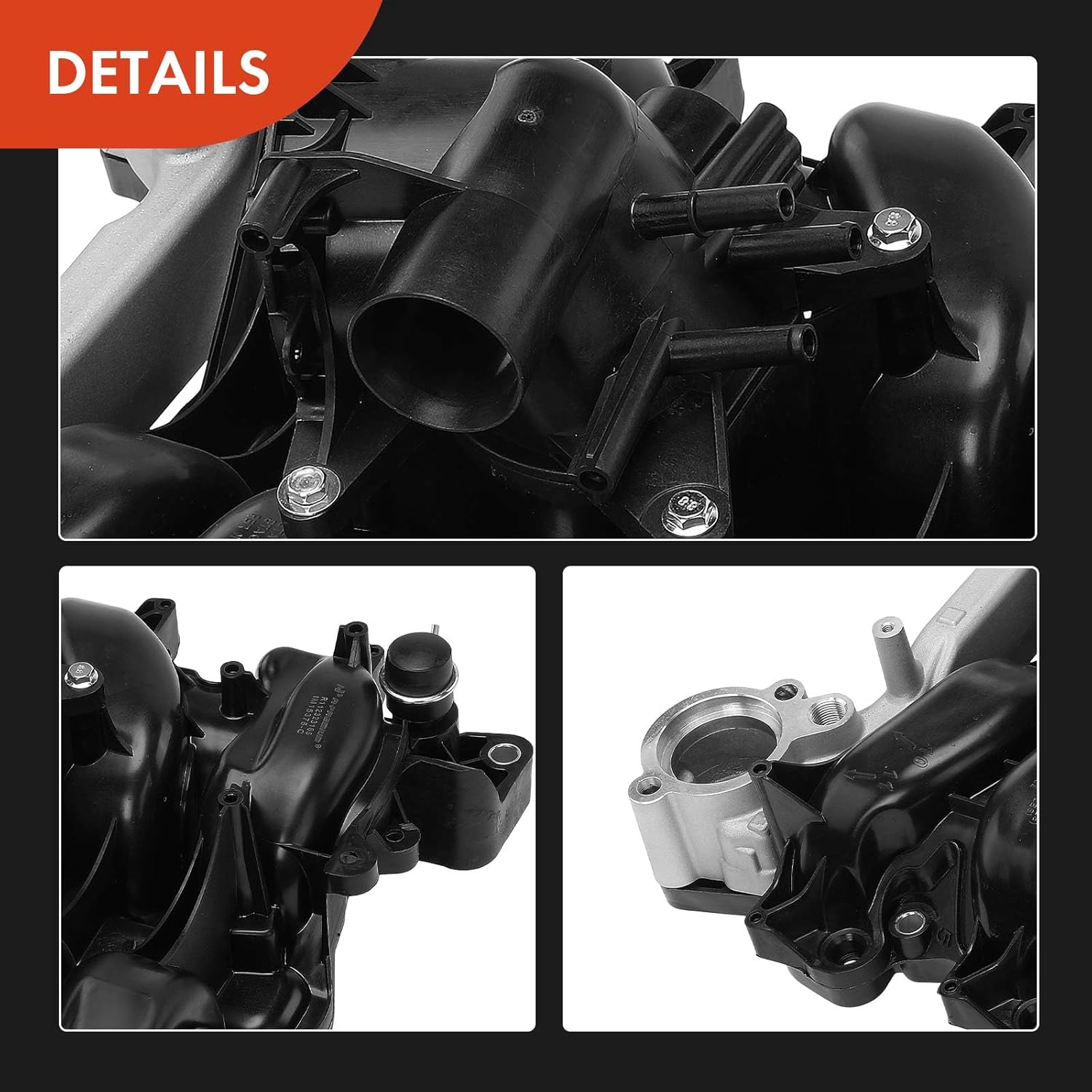 A-Premium Engine Upper Intake Manifold W/Gasket [SOHC, 8Cyl 4.6L] Compatible with Ford F-150 2007-2008, E-150 2007-2008, E-250 2007-2008, Lobo 2007-2008, Petrol