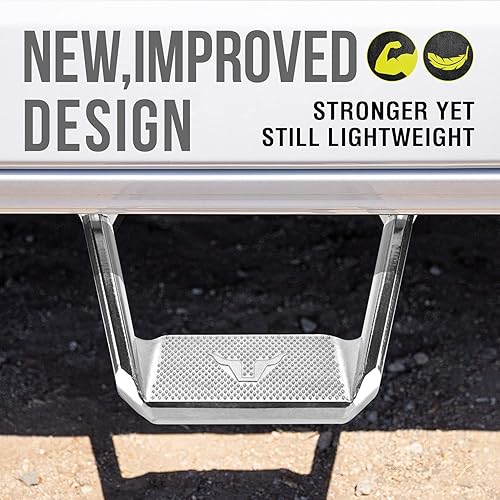 Miniatura 2 de Bully BBS-5002P - Juego de 2 escalones laterales de aluminio pulido para camiones de Chevy (Chevrolet), Ford, Toyota, GMC, Dodge RAM, Jeep