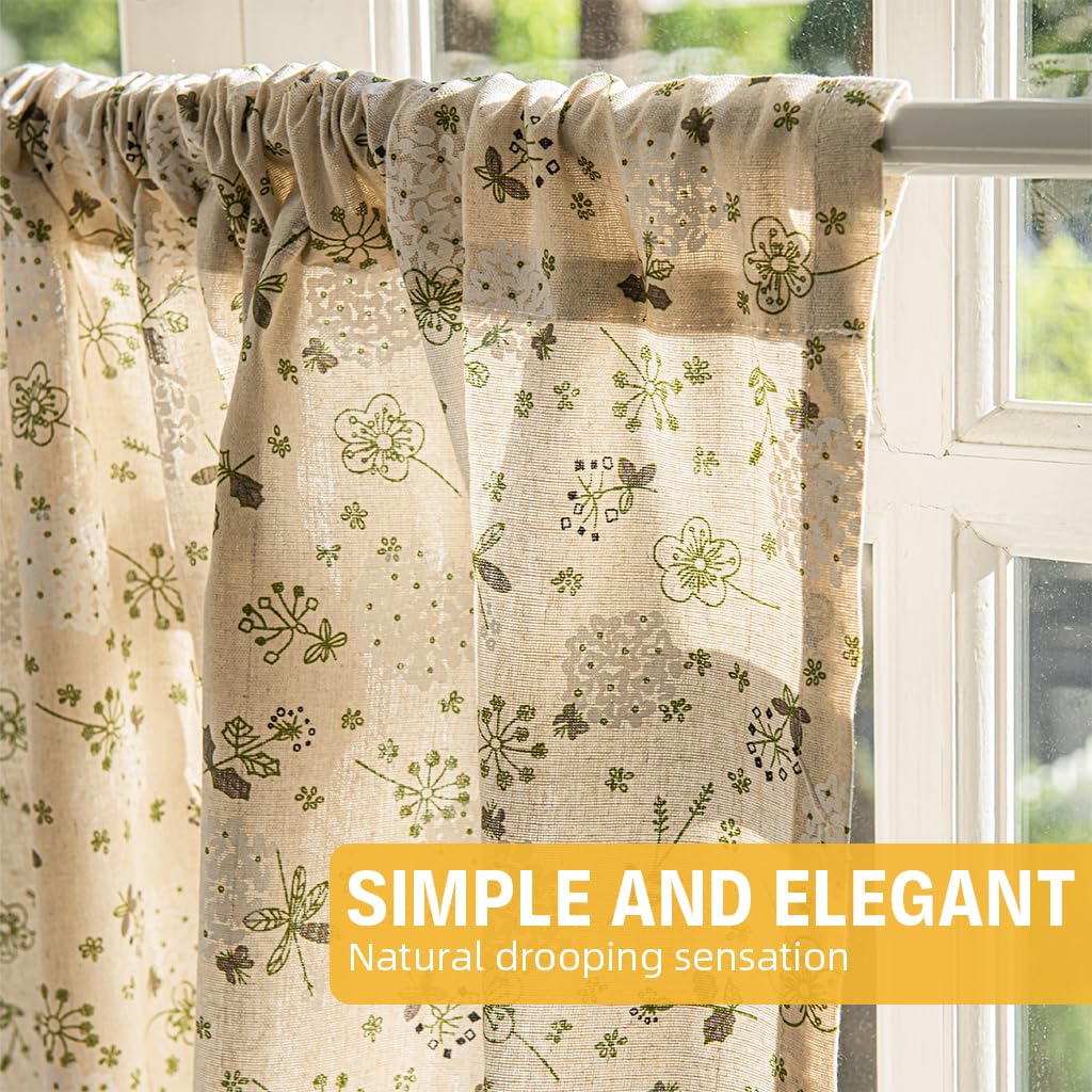 HASTHIP Kitchen Curtain - Window Valance Decor -6