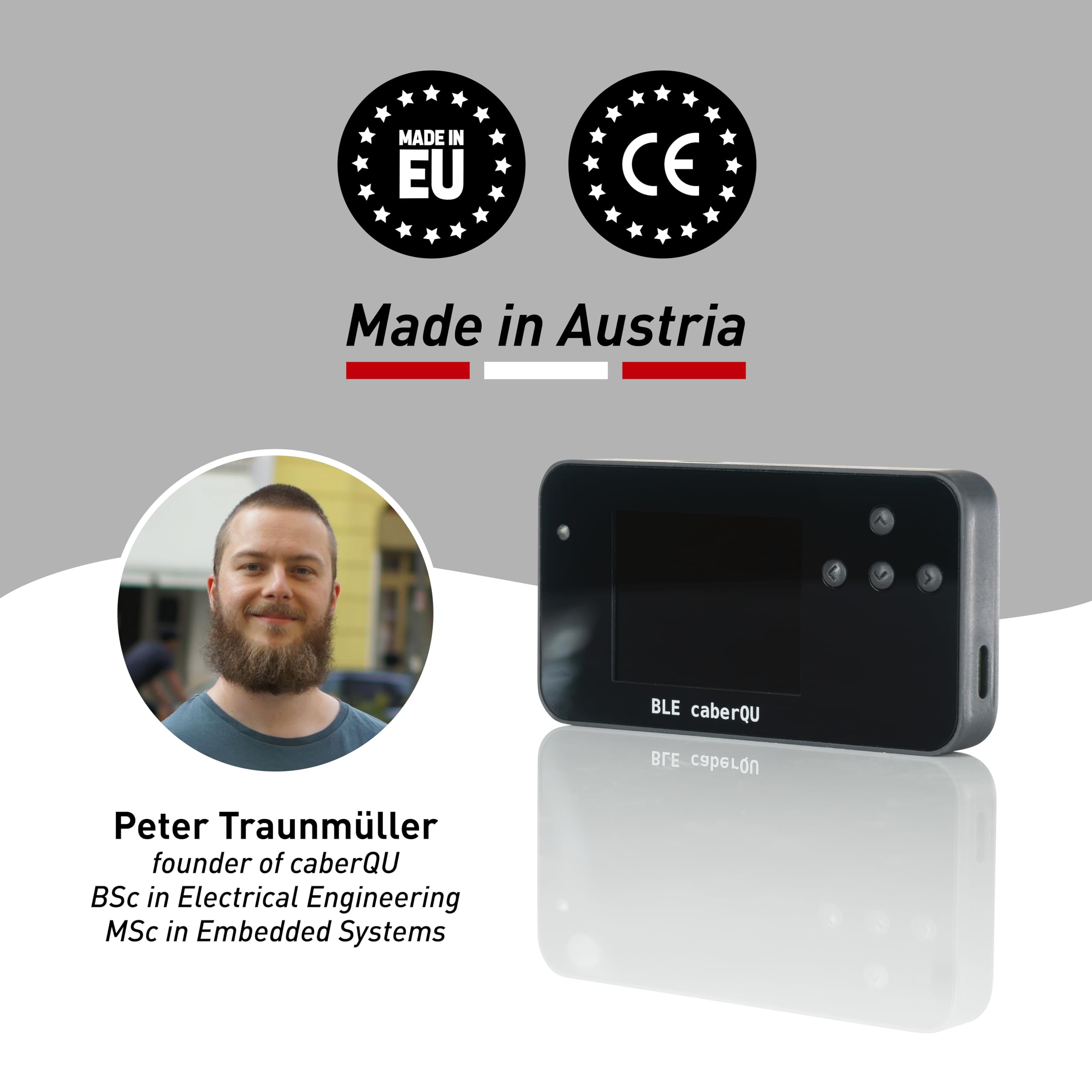 BLE caberQU Digitaler USB-C-Kabeltester, USB PD 3.0/3.1/3.2 eMarker-Anzeige, 25-polige Kontinuitäts-Pinbelegung, USB 2/3/4, Kabelwiderstand, iOS- und Android-App (BLE caberQU)