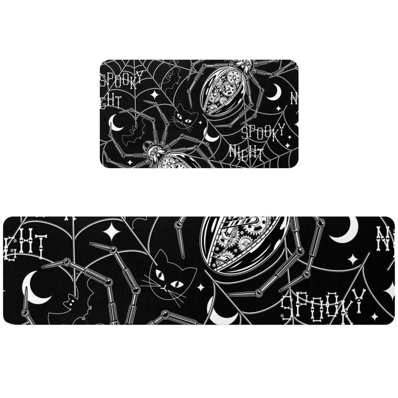 Tapis de cuisine Halloween contre les glissades et sols mouillés