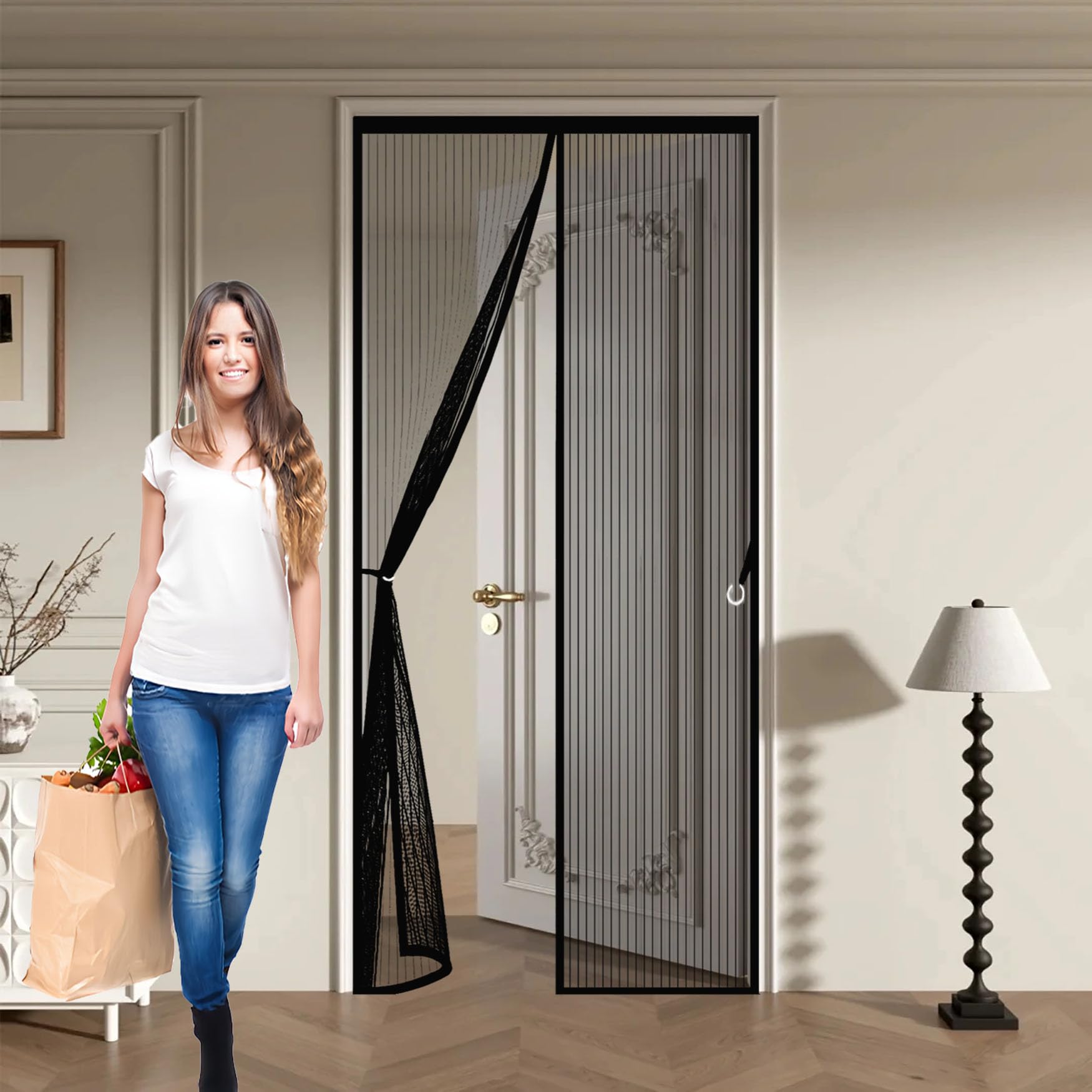 Moustiquaire porte anti moustique aimantée pour grande fenêtre