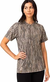 Realtree Faded Camo Jersey Knit Tri-Blend Ultra Soft Crew Neck
