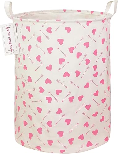 Miniatura 9 de Cesta de almacenamiento grande de QUEENLALA, plegable y redonda, cesta de almacenamiento, cesta de la colada/cuarto de baño/decoración del