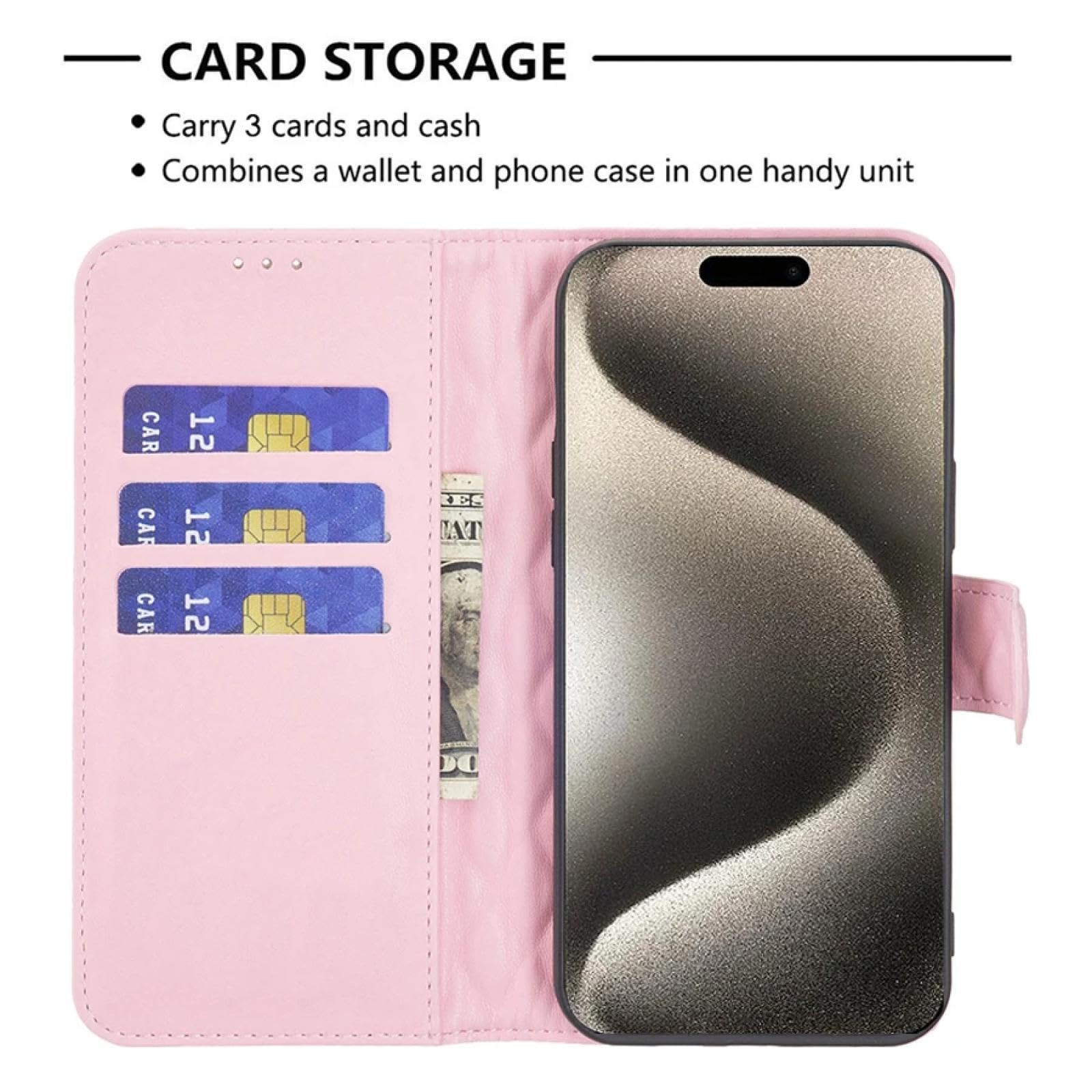 レンページ RNOZX for iPhone 13 Wallet Magnetic Flip with Card Slot