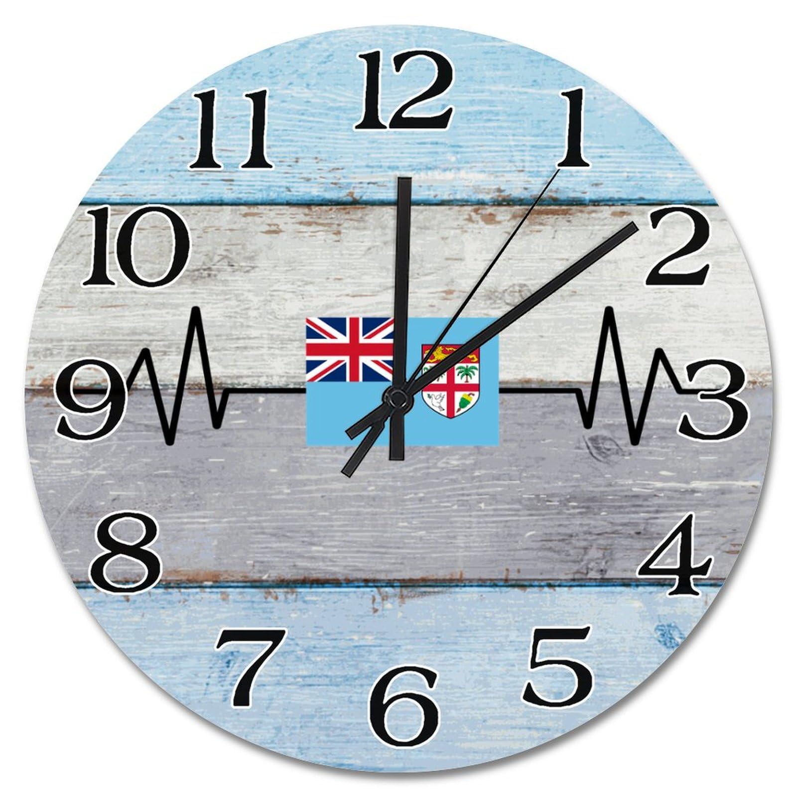 Horloge Fidji silencieuse pour une ambiance déco de ferme vintage au salon