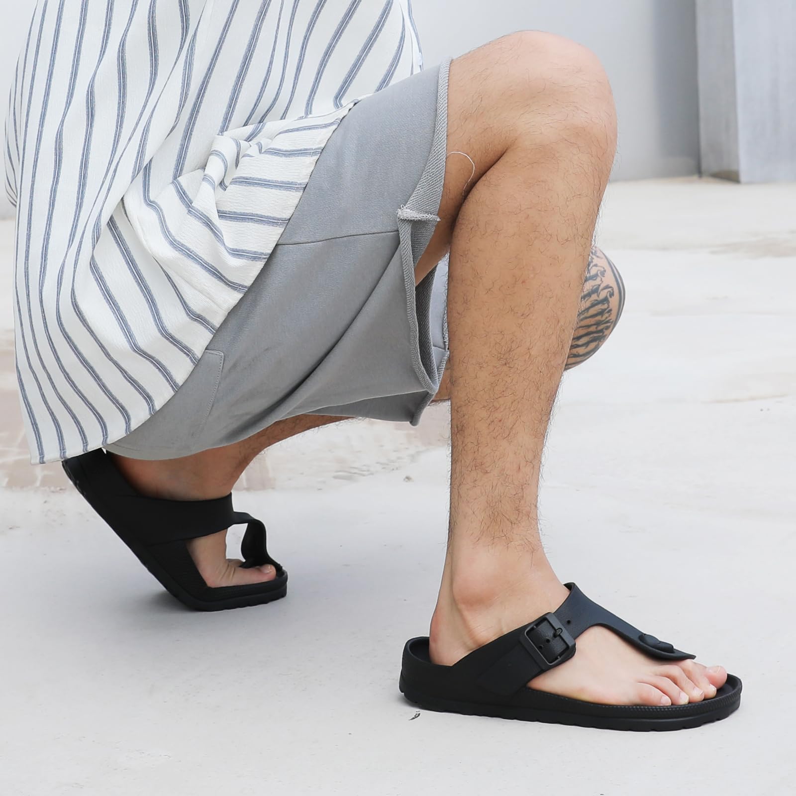 YUHITYGZGS Pantofole Donna Uomo, Flip Flop Estive Da Spiaggia Casa Ciabatte Sportivi Ortopediche Sandalo Giardini Trekking Sandali Morbide Eva Foam Slides Comode Platform Slippers Mules