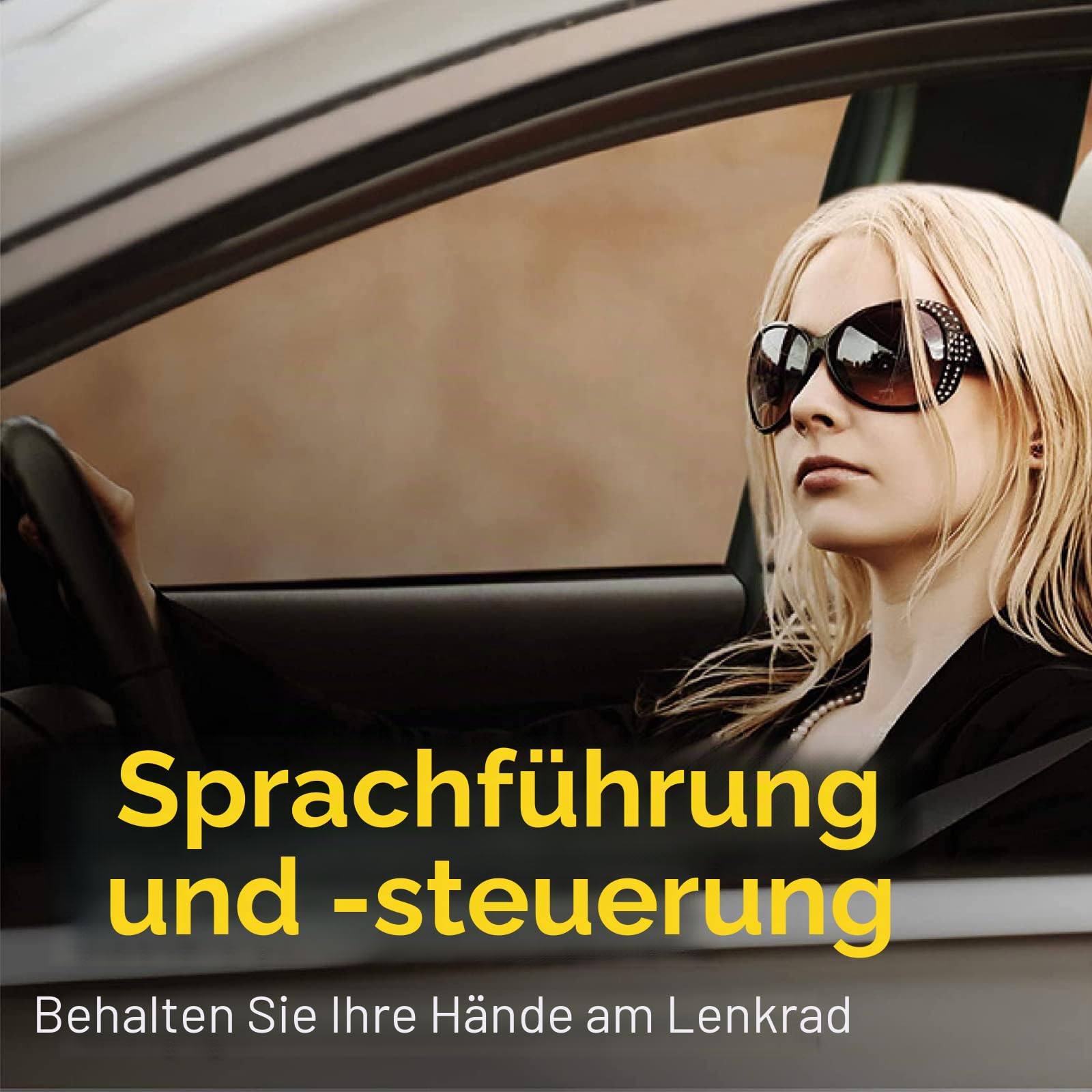 Bluetooth KFZ Freisprecheinrichtung, Bluetooth 5.0 In Car Speakerphone Handsfree Car Kit mit Geräuschunterdrückendes mikrofon und Stereo-Sound für GPS, Musik, Telefongespräche Unterstützt 2 Telefone
