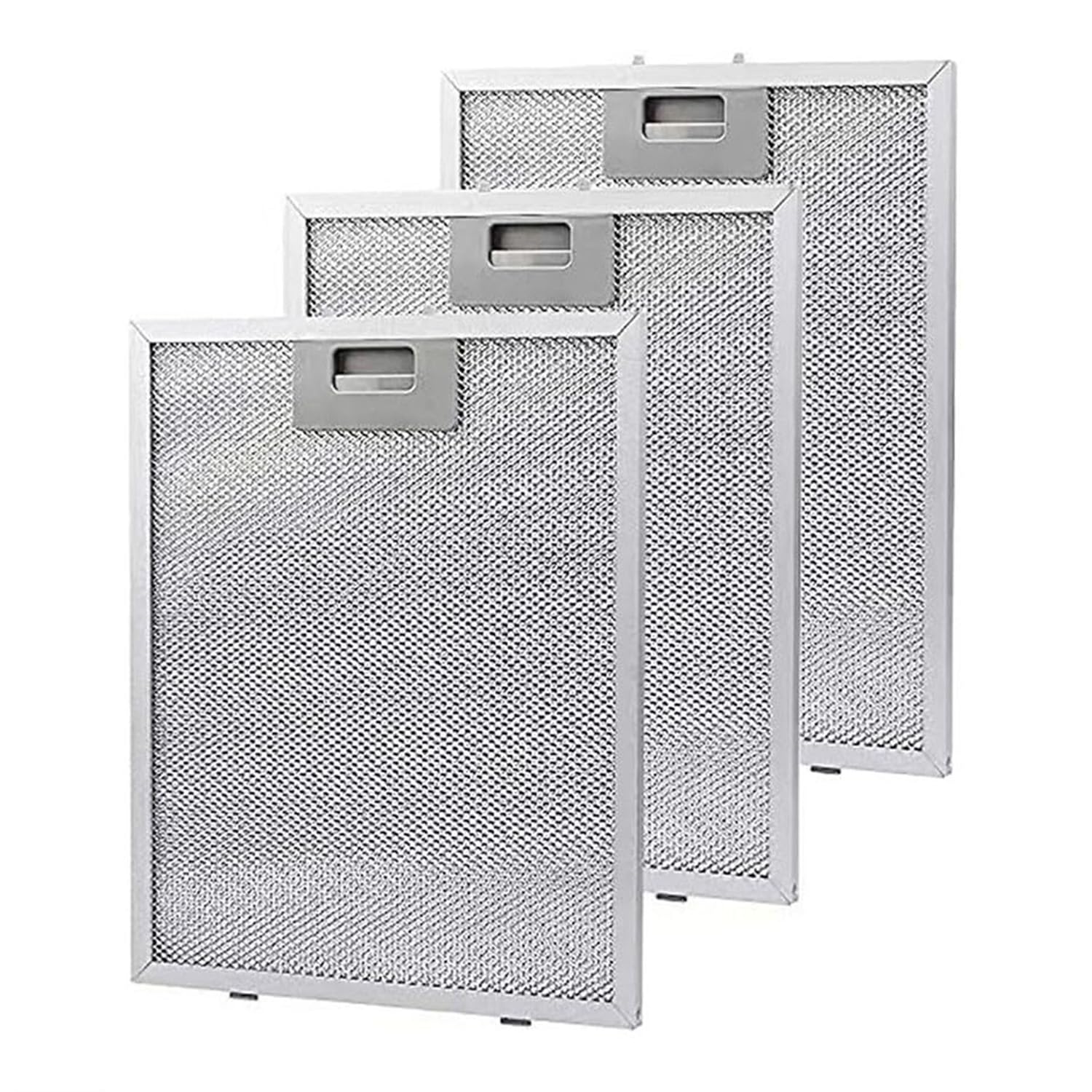 3 Pièces Filtre Hotte Aspirante, Filtre En Aluminium, Filtre Anti-Graisse Lavable, Filtre à Graisse Métallique Pour Hottes Aspirantes De Nombreuses Grandes Marques (305x267mm)