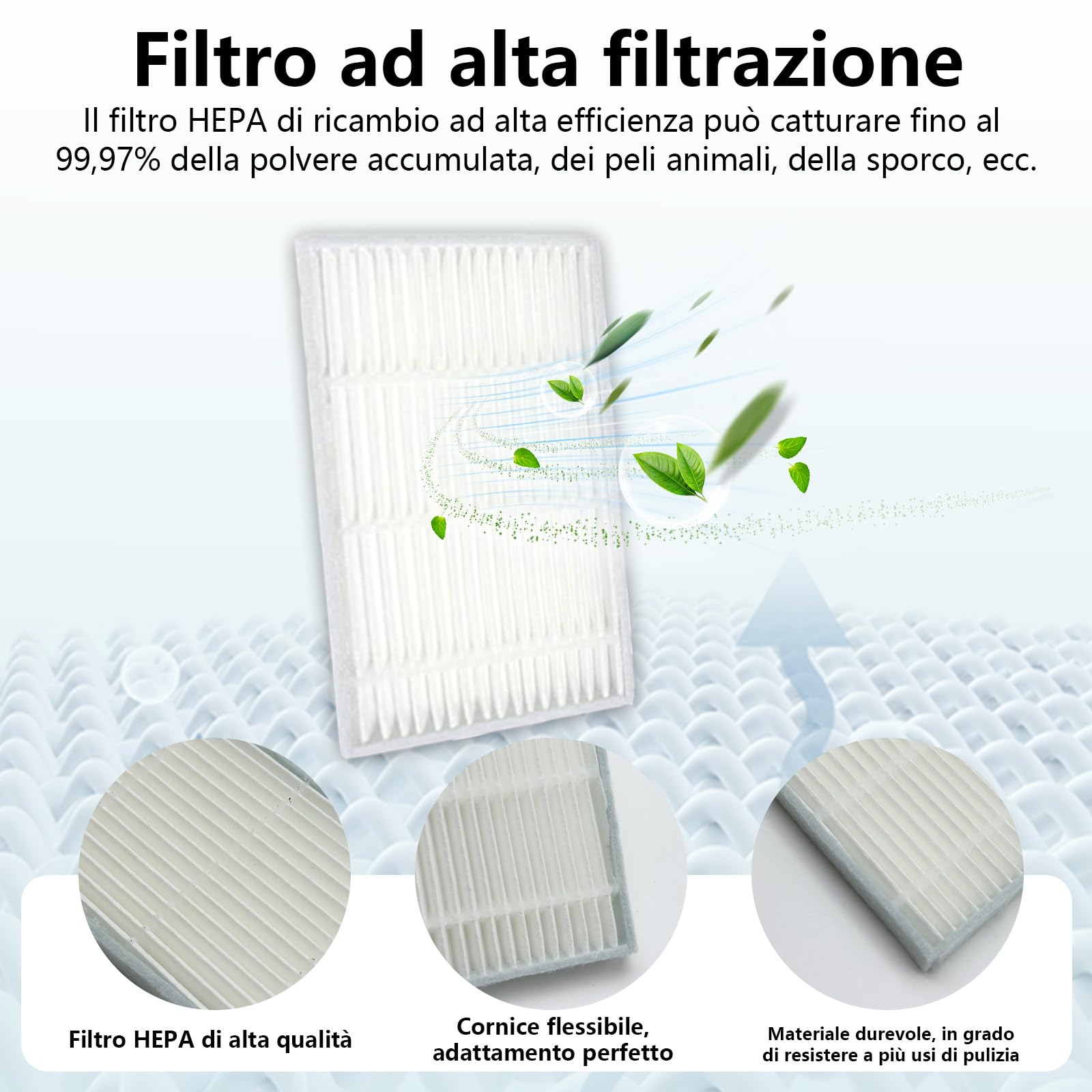 21 Pezzi Accessori per Tapo RV20 Max Plus / RV20 Max / RV30 Max Plus / RV30 Max Aspiratore, 1 Spazzola Principale, 4 Filtri, 4 Asciugamani, 6 Sacchetti di Polvere, 6 Spazzole Laterali