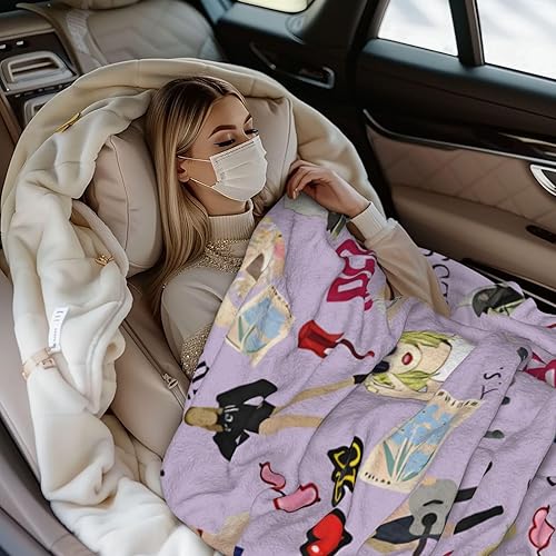 Miniatura 2 de Manta de cantante para sofá, manta gruesa y cálida para mujeres, hombres y niños, manta suave y mullida para cama, automóvil, oficina, manta para