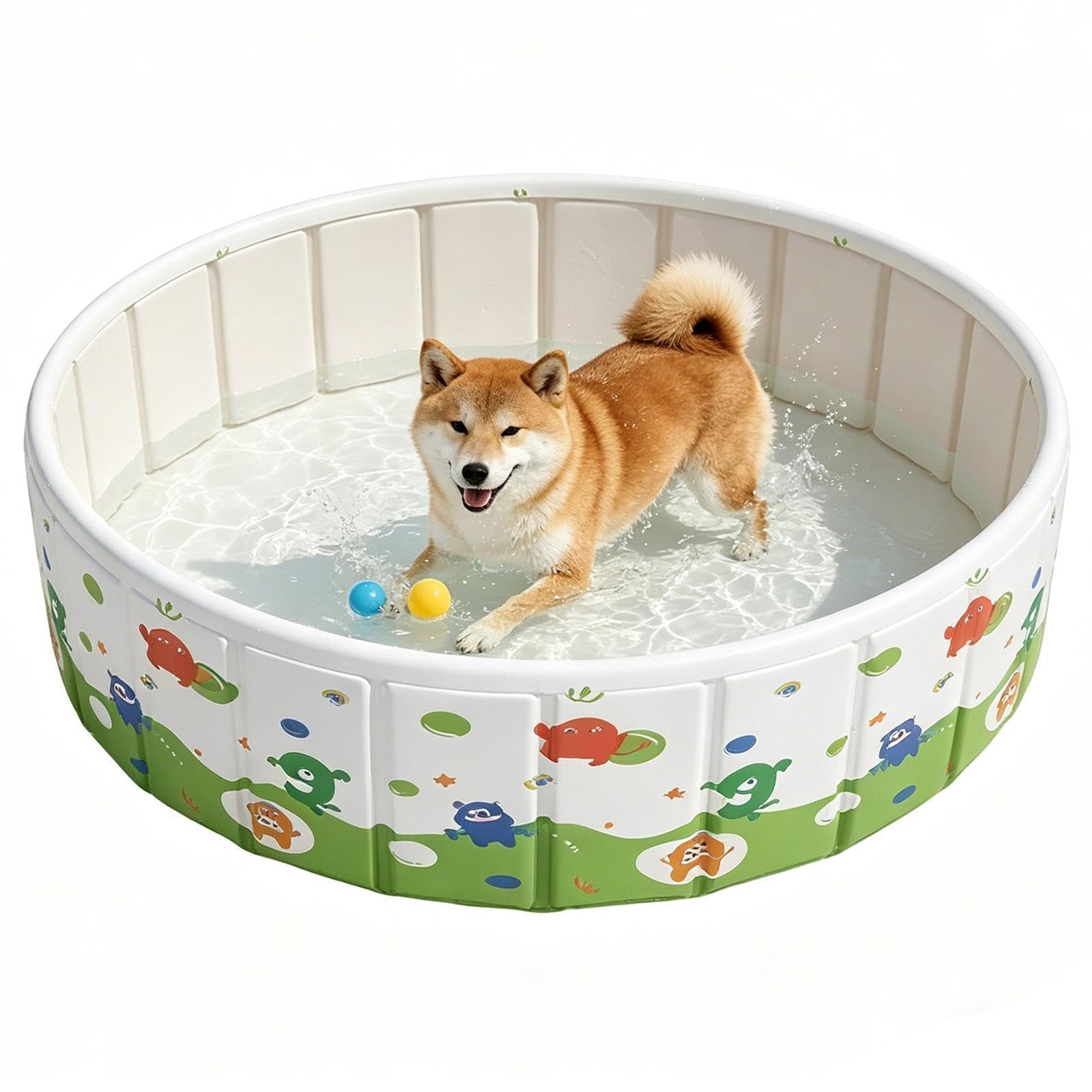 Piscina Infantil Bañera plegable para perros | Piscina de Vadeo para Mascotas para en exteriores, jardín, playa, , verano, hogar, apartamento, dueños de razas, niños y