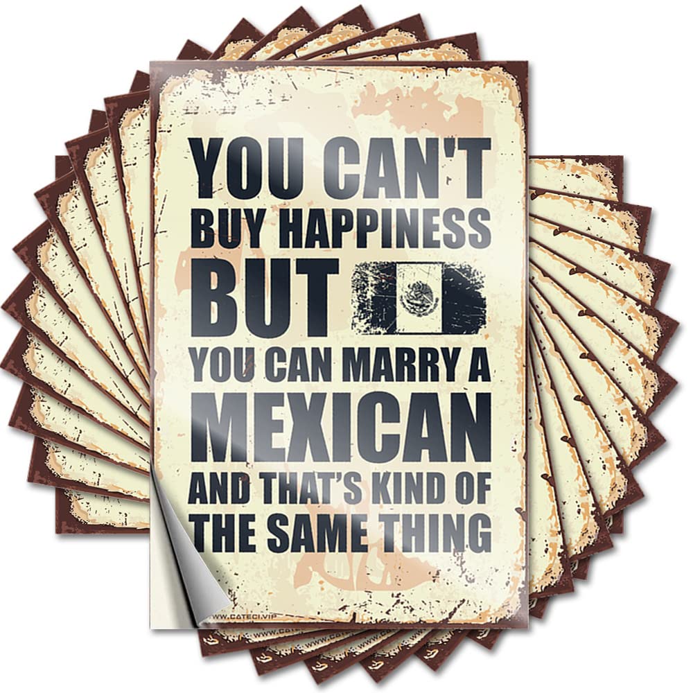 Bumper Bathroom Gifts | Optical Illusion Door You Can't Buy Happiness But You Can Marry A Mexican for Girl(6X9CM)