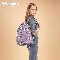 Vista 7 de Montana West Wrangler Callie - Mochila para pañales con funda para chupete, bolsa cruzada para botella y correas para cochecito de bebé, diseño
