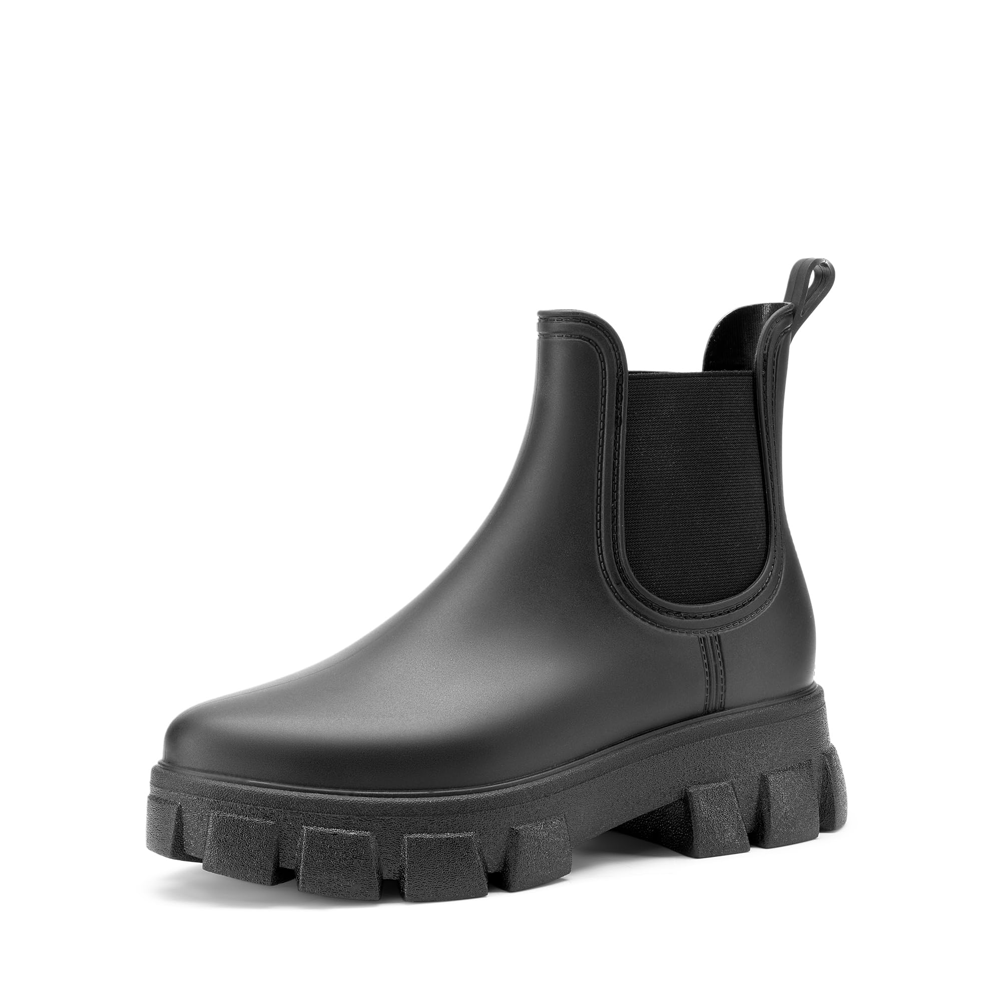 DREAM PAIRS Botines PVC de Agua Mujer Zapatos de Lluvia Impermeable Antideslizante Ligero Moda